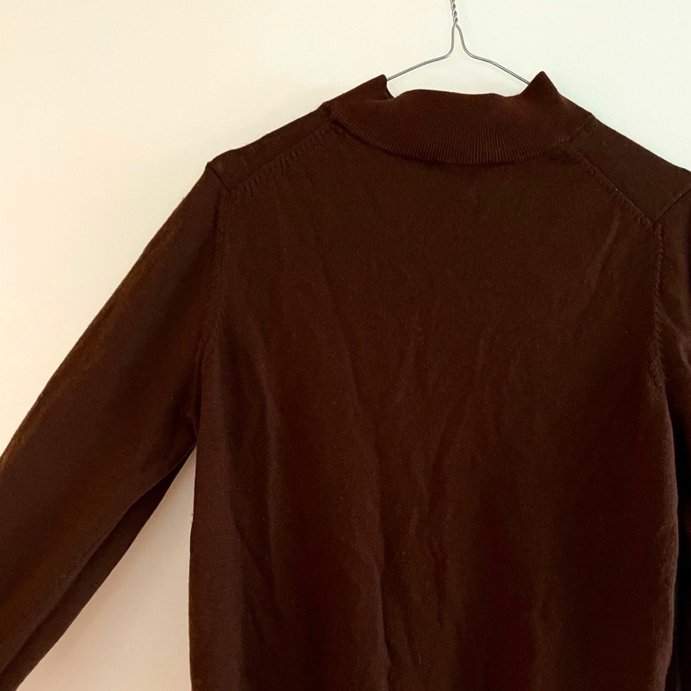 MUJI 100% Wool Light Mockneck Sweater. Size Large. Like New